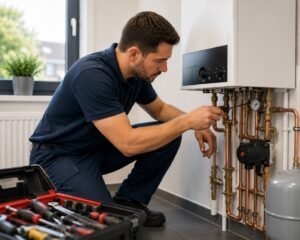Professionele loodgieter Breda voert onderhoud uit aan een cv installatie voor een betrouwbare en efficiënte werking.