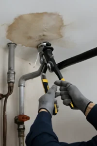 Moderne badkamer renovatie met inloopdouche en zwevend badkamermeubel